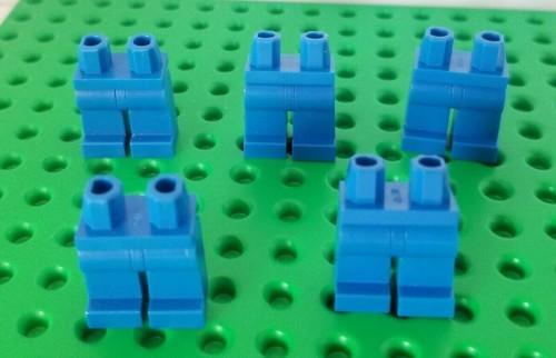 Lego minifigure gambe - gambe, blu